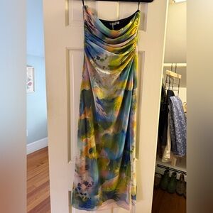 Zara Black and Green Dress